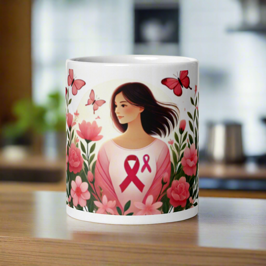 Breast Cancer Survivor Mug - A Tribute to Your  Courage, Strength and Perseverance